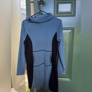 Used Blue and black Microgrid Melanzana dress